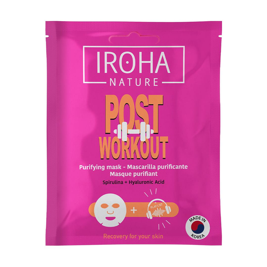 Очищувальна тканинна маска для обличчя Iroha Nature Post Workout Purifying Mask, 20 мл